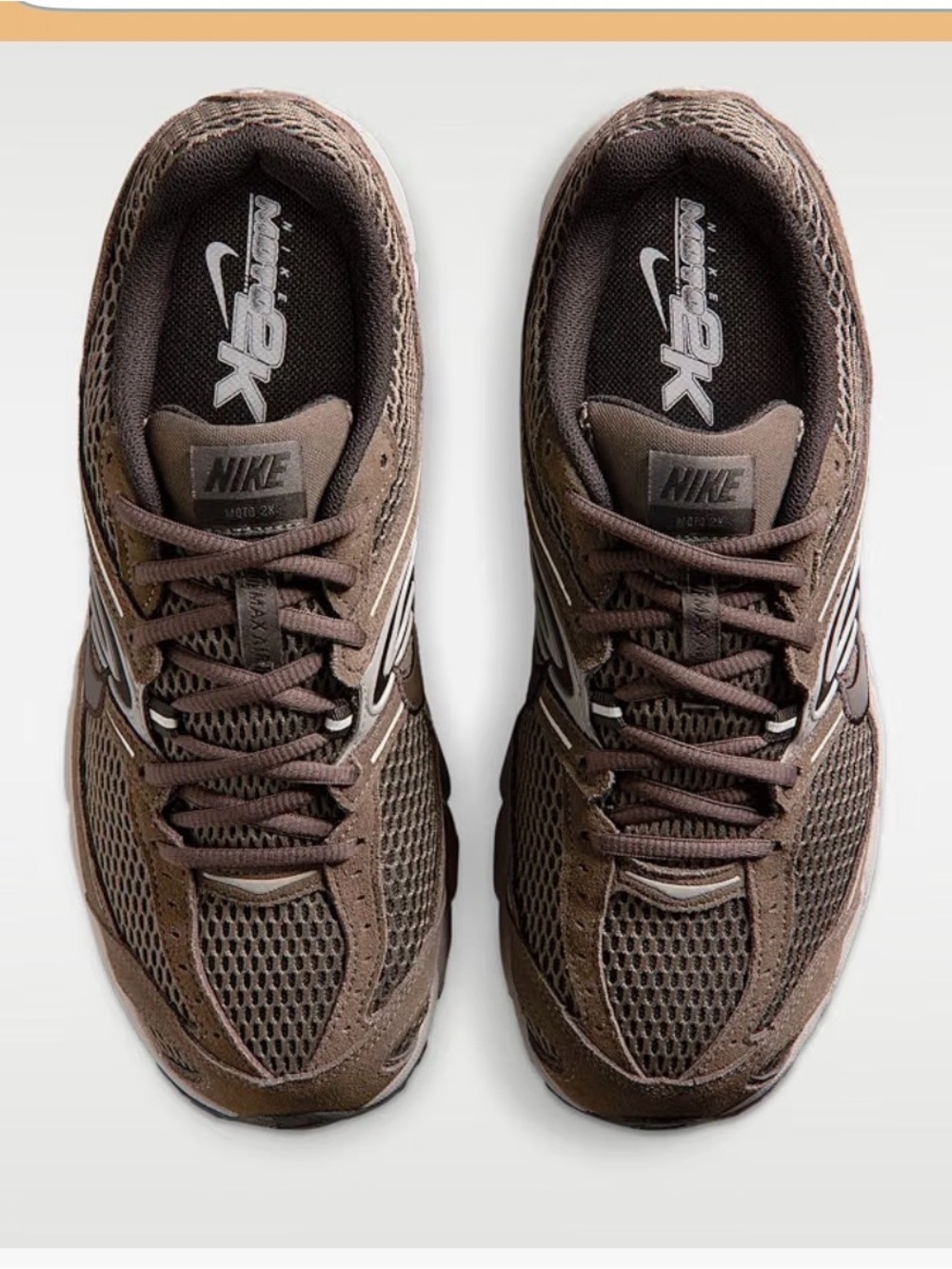 Nike Air Max Moto 2K in Brown/Ironstone Sneakers